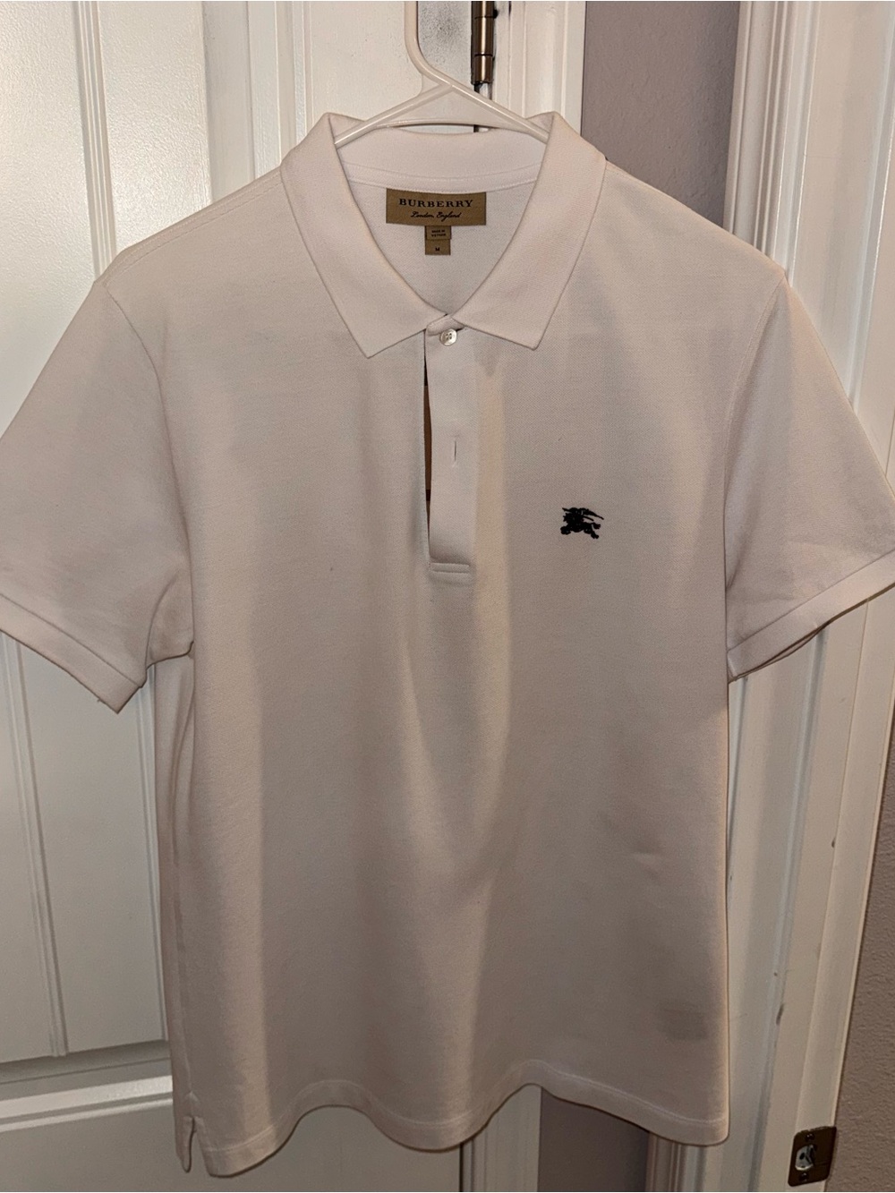Burberry London White Polo Shirt